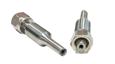 Hollow tensile specimen technology: Detailed view of a hollow specimen cross section