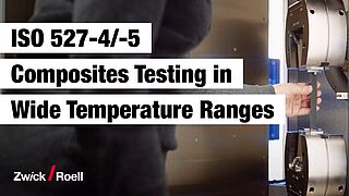 폭넓은 온도 범위에서ISO 527-4와 ISO 527-5에 따른 복합재료 시험