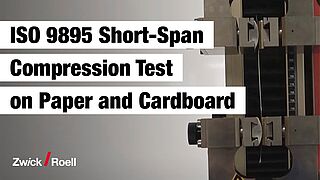 Test di compressione short-span (test SCT) e test di trazione secondo ISO 9895 o DIN 54518