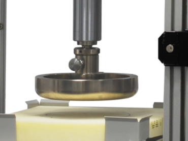 ISO 3385 Dauerschwingversuch: Druckstempel mit Auflageplatte für die Weichschaumprüfung