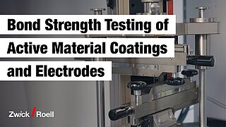 Bond Strength Testing  of Active Material Coatings and Electrodes