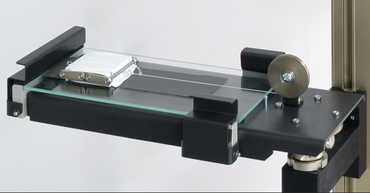 Friction test to determine the coefficient of friction of electrode coatings, arrester films and separators in lithium-ion battery testing